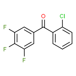 ChemSpider 2D Image | 2-CHLORO-3',4',5'-TRIFLUOROBENZOPHENONE | C13H6ClF3O