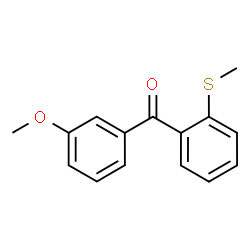 ChemSpider 2D Image | (3-Methoxyphenyl)[2-(methylsulfanyl)phenyl]methanone | C15H14O2S