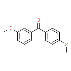 ChemSpider 2D Image | (3-Methoxyphenyl)[4-(methylsulfanyl)phenyl]methanone | C15H14O2S
