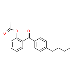 ChemSpider 2D Image | 2-(4-Butylbenzoyl)phenyl acetate | C19H20O3