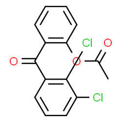 ChemSpider 2D Image | 2-(2,3-Dichlorobenzoyl)phenyl acetate | C15H10Cl2O3
