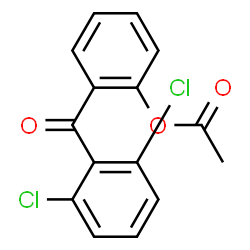 ChemSpider 2D Image | 2-(2,6-Dichlorobenzoyl)phenyl acetate | C15H10Cl2O3