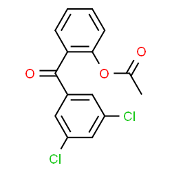 ChemSpider 2D Image | 2-(3,5-Dichlorobenzoyl)phenyl acetate | C15H10Cl2O3