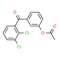 ChemSpider 2D Image | 3-(2,3-Dichlorobenzoyl)phenyl acetate | C15H10Cl2O3