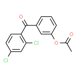 ChemSpider 2D Image | 3-(2,4-Dichlorobenzoyl)phenyl acetate | C15H10Cl2O3