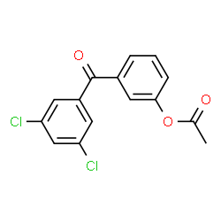 ChemSpider 2D Image | 3-(3,5-Dichlorobenzoyl)phenyl acetate | C15H10Cl2O3