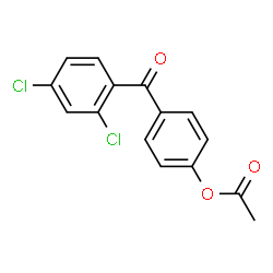 ChemSpider 2D Image | 4-(2,4-Dichlorobenzoyl)phenyl acetate | C15H10Cl2O3