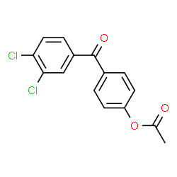 ChemSpider 2D Image | 4-(3,4-Dichlorobenzoyl)phenyl acetate | C15H10Cl2O3