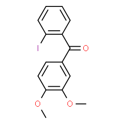 ChemSpider 2D Image | (3,4-Dimethoxyphenyl)(2-iodophenyl)methanone | C15H13IO3