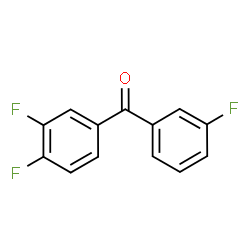 ChemSpider 2D Image | (3,4-Difluorophenyl)(3-fluorophenyl)methanone | C13H7F3O