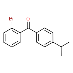 ChemSpider 2D Image | (2-Bromophenyl)(4-isopropylphenyl)methanone | C16H15BrO