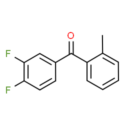 ChemSpider 2D Image | (3,4-Difluorophenyl)(2-methylphenyl)methanone | C14H10F2O