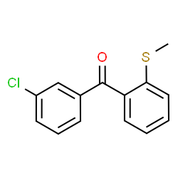 ChemSpider 2D Image | (3-Chlorophenyl)[2-(methylsulfanyl)phenyl]methanone | C14H11ClOS