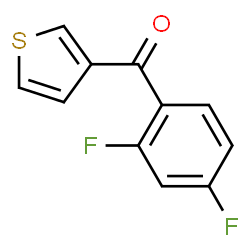 ChemSpider 2D Image | (2,4-Difluorophenyl)(3-thienyl)methanone | C11H6F2OS