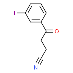 ChemSpider 2D Image | 4-(3-Iodophenyl)-4-oxobutanenitrile | C10H8INO