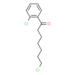 ChemSpider 2D Image | 7-Chloro-1-(2-chlorophenyl)-1-heptanone | C13H16Cl2O