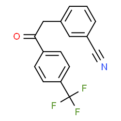 ChemSpider 2D Image | 3-[2-oxo-2-[4-(trifluoromethyl)phenyl]ethyl]benzonitrile | C16H10F3NO