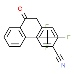 ChemSpider 2D Image | 4-[2-oxo-2-[2-(trifluoromethyl)phenyl]ethyl]benzonitrile | C16H10F3NO