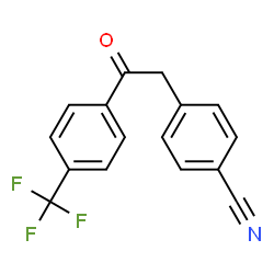 ChemSpider 2D Image | 4-{2-Oxo-2-[4-(trifluoromethyl)phenyl]ethyl}benzonitrile | C16H10F3NO