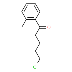 ChemSpider 2D Image | 5-Chloro-1-(2-methylphenyl)-1-pentanone | C12H15ClO