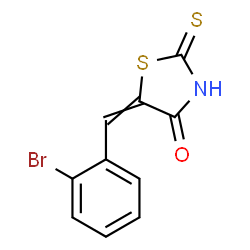 ChemSpider 2D Image | 5-(2-Bromobenzylidene)-2-thioxo-1,3-thiazolidin-4-one | C10H6BrNOS2