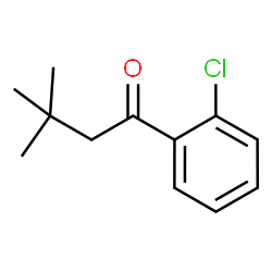 ChemSpider 2D Image | 1-(2-Chlorophenyl)-3,3-dimethyl-1-butanone | C12H15ClO