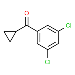 ChemSpider 2D Image | Cyclopropyl 3,5-dichlorophenyl ketone | C10H8Cl2O