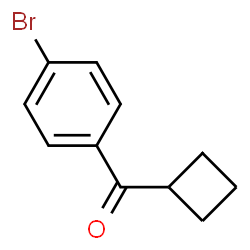 ChemSpider 2D Image | 4-Bromophenyl cyclobutyl ketone | C11H11BrO