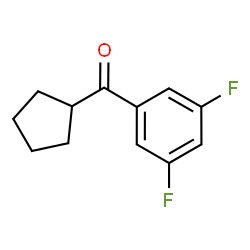 ChemSpider 2D Image | Cyclopentyl(3,5-difluorophenyl)methanone | C12H12F2O