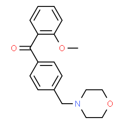 ChemSpider 2D Image | 4-{[4-(2-METHOXYBENZOYL)PHENYL]METHYL}MORPHOLINE | C19H21NO3