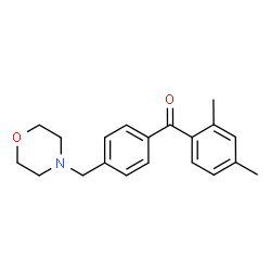 ChemSpider 2D Image | 4-{[4-(2,4-dimethylbenzoyl)phenyl]methyl}morpholine | C20H23NO2