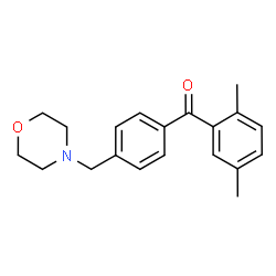 ChemSpider 2D Image | 4-{[4-(2,5-dimethylbenzoyl)phenyl]methyl}morpholine | C20H23NO2