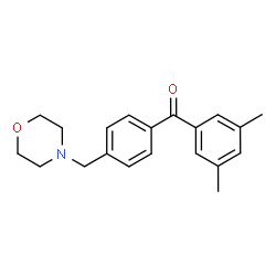 ChemSpider 2D Image | 4-{[4-(3,5-dimethylbenzoyl)phenyl]methyl}morpholine | C20H23NO2