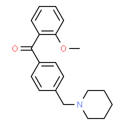 ChemSpider 2D Image | 1-{[4-(2-METHOXYBENZOYL)PHENYL]METHYL}PIPERIDINE | C20H23NO2