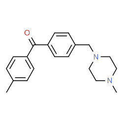 ChemSpider 2D Image | (4-Methylphenyl){4-[(4-methyl-1-piperazinyl)methyl]phenyl}methanone | C20H24N2O