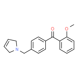 ChemSpider 2D Image | [4-(2,5-Dihydro-1H-pyrrol-1-ylmethyl)phenyl](2-methoxyphenyl)methanone | C19H19NO2