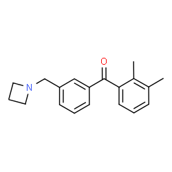 ChemSpider 2D Image | [3-(1-Azetidinylmethyl)phenyl](2,3-dimethylphenyl)methanone | C19H21NO
