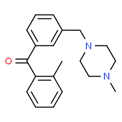 ChemSpider 2D Image | (2-Methylphenyl){3-[(4-methyl-1-piperazinyl)methyl]phenyl}methanone | C20H24N2O