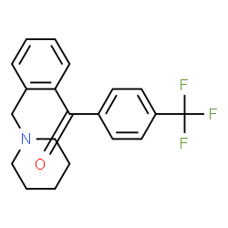 ChemSpider 2D Image | 2-Piperidinomethyl-4'-trifluoromethylbenzophenone | C20H20F3NO