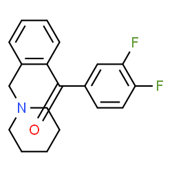 ChemSpider 2D Image | 1-{[2-(3,4-difluorobenzoyl)phenyl]methyl}piperidine | C19H19F2NO