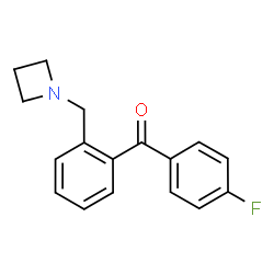 ChemSpider 2D Image | [2-(1-Azetidinylmethyl)phenyl](4-fluorophenyl)methanone | C17H16FNO