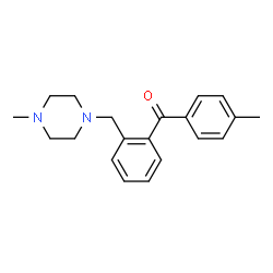 ChemSpider 2D Image | (4-Methylphenyl){2-[(4-methyl-1-piperazinyl)methyl]phenyl}methanone | C20H24N2O