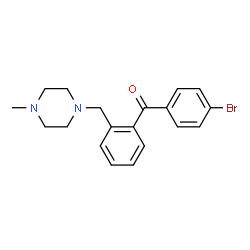 ChemSpider 2D Image | (4-Bromophenyl){2-[(4-methyl-1-piperazinyl)methyl]phenyl}methanone | C19H21BrN2O