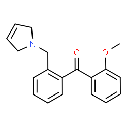 ChemSpider 2D Image | [2-(2,5-Dihydro-1H-pyrrol-1-ylmethyl)phenyl](2-methoxyphenyl)methanone | C19H19NO2