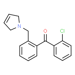 ChemSpider 2D Image | (2-Chlorophenyl)[2-(2,5-dihydro-1H-pyrrol-1-ylmethyl)phenyl]methanone | C18H16ClNO