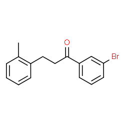 ChemSpider 2D Image | 3'-bromo-3-(2-methylphenyl)propiophenone | C16H15BrO