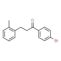 ChemSpider 2D Image | 4'-bromo-3-(2-methylphenyl)propiophenone | C16H15BrO