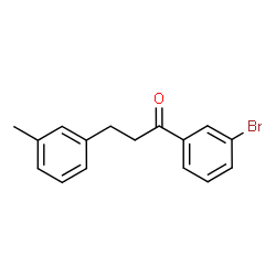 ChemSpider 2D Image | 3'-bromo-3-(3-methylphenyl)propiophenone | C16H15BrO