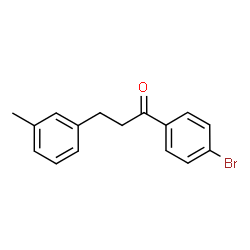 ChemSpider 2D Image | 4'-bromo-3-(3-methylphenyl)propiophenone | C16H15BrO