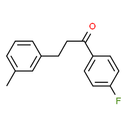 ChemSpider 2D Image | 1-(4-Fluorophenyl)-3-(3-methylphenyl)-1-propanone | C16H15FO